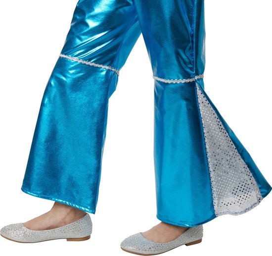 Dressforfun Stralende Disco Starlet 140 (9-10y) - verkleedkleding kostuum halloween verkleden feestkleding carnavalskleding carnaval feestkledij partykleding - 302366