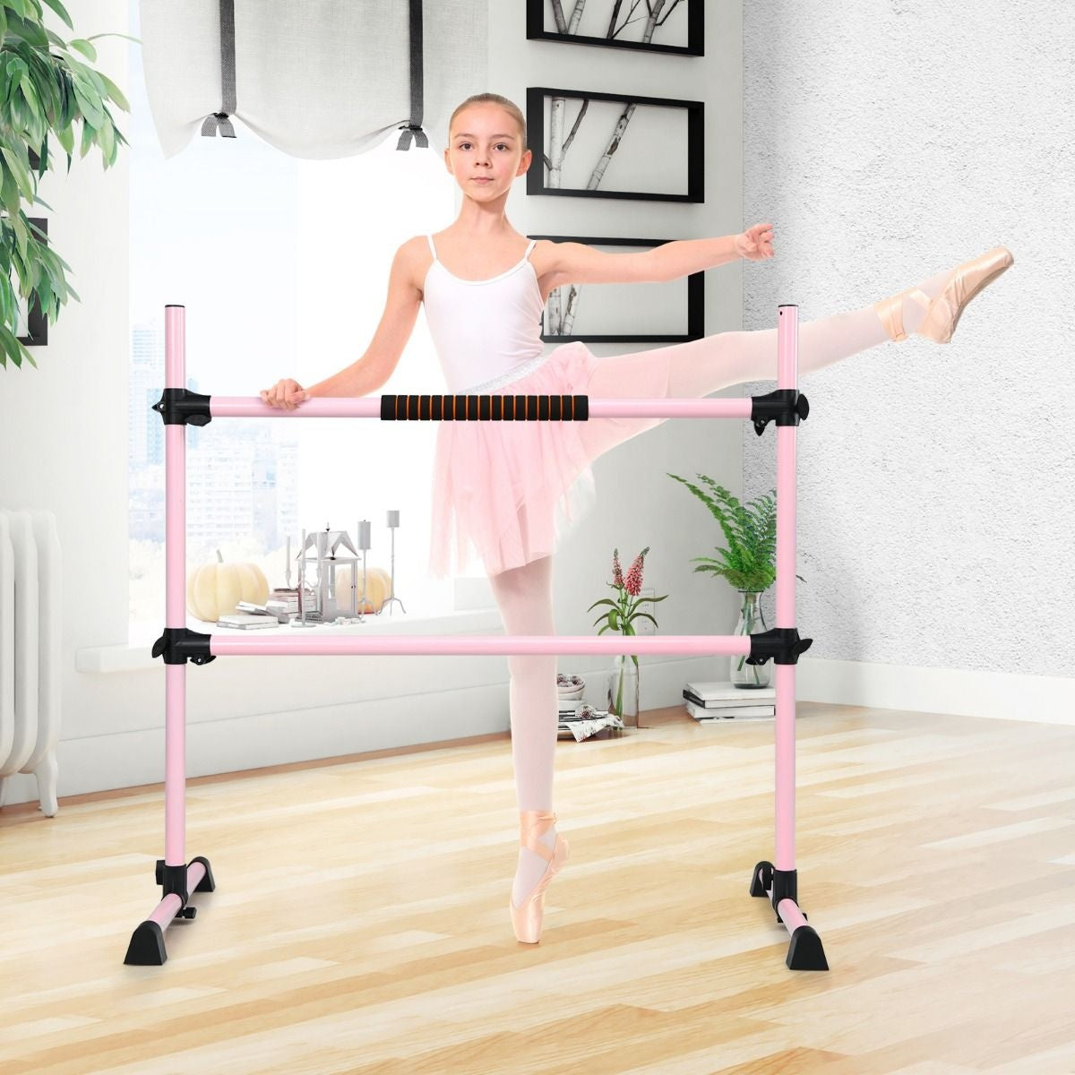 Coast Rekstok In Hoogte Verstelbaar - Dubbele Stang - 120 cm - Roze