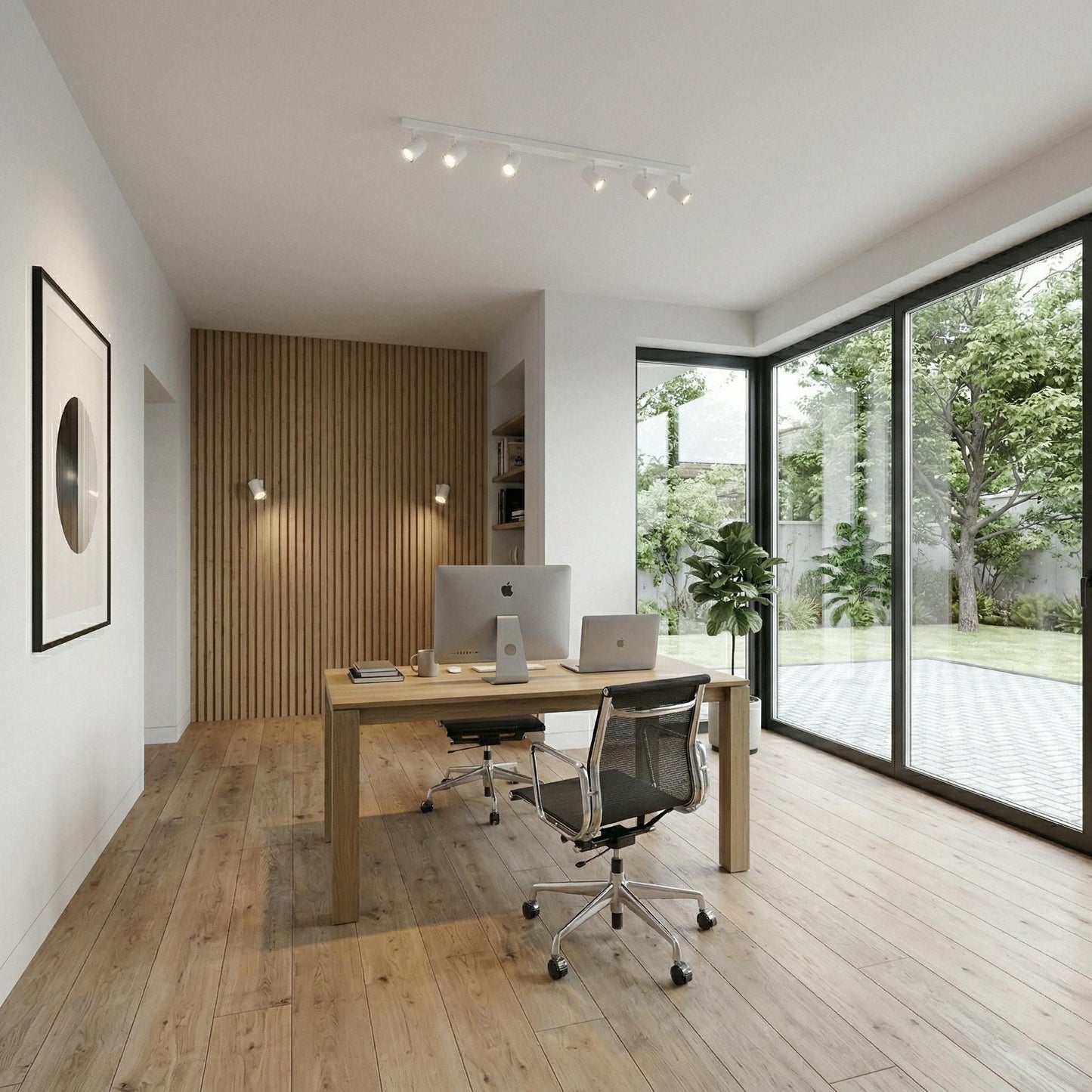 MasterLED Richi Plafondspot 6-lichts Wit GU10 - Draai- en Kantelbaar - 125,5x5,5x14,8 cm