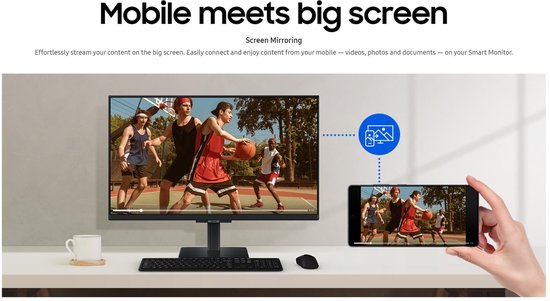 Samsung Smart Monitor M5 LS27FM500EUXEN - Full HD Smart Monitor - 27 Inch