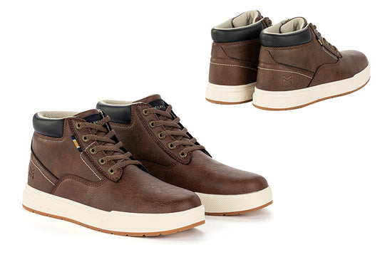 Milanoro - Comfortabele sneakers voor heren - Donkerbruin - Maat 43