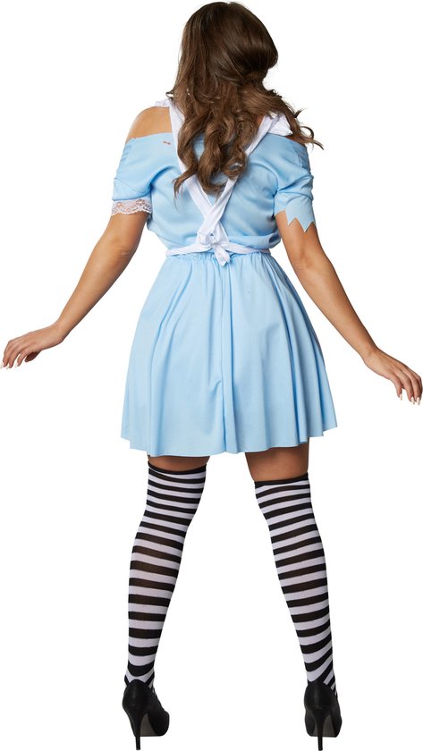 Dressforfun Zombie Alice XXL - verkleedkleding kostuum halloween verkleden feestkleding carnavalskleding carnaval feestkledij partykleding - 302244