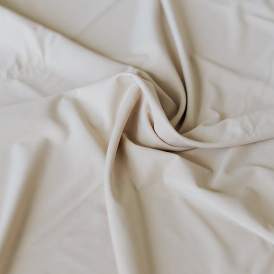 HappyBed Dekbed zonder overtrek 240x220 - Wasbaar Zomerdekbed - Bedrukt dekbed zonder hoes - Hoesloos Dekbed - Lits Jumeaux - Taupe