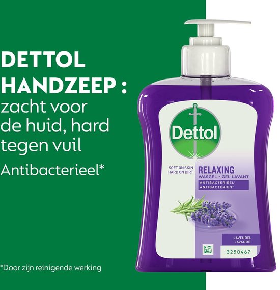 Dettol Wasgel - Verzachtend met lavendel en druifextracten - Handzeep - 250 ml