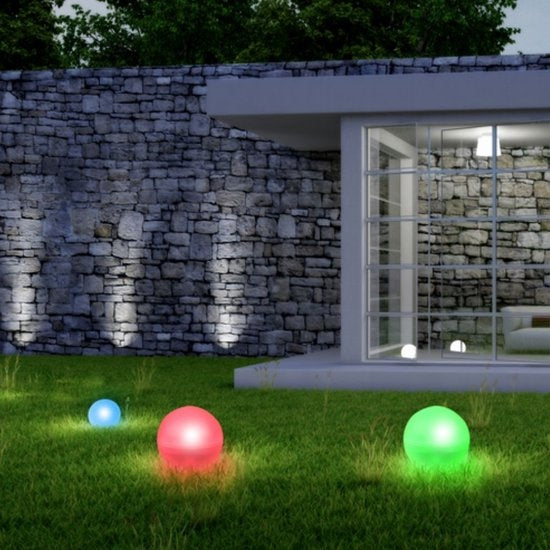 Grundig Lichtbollen voor Buiten - Met Steker - LED - Opladen met Zonne-energie - Wit