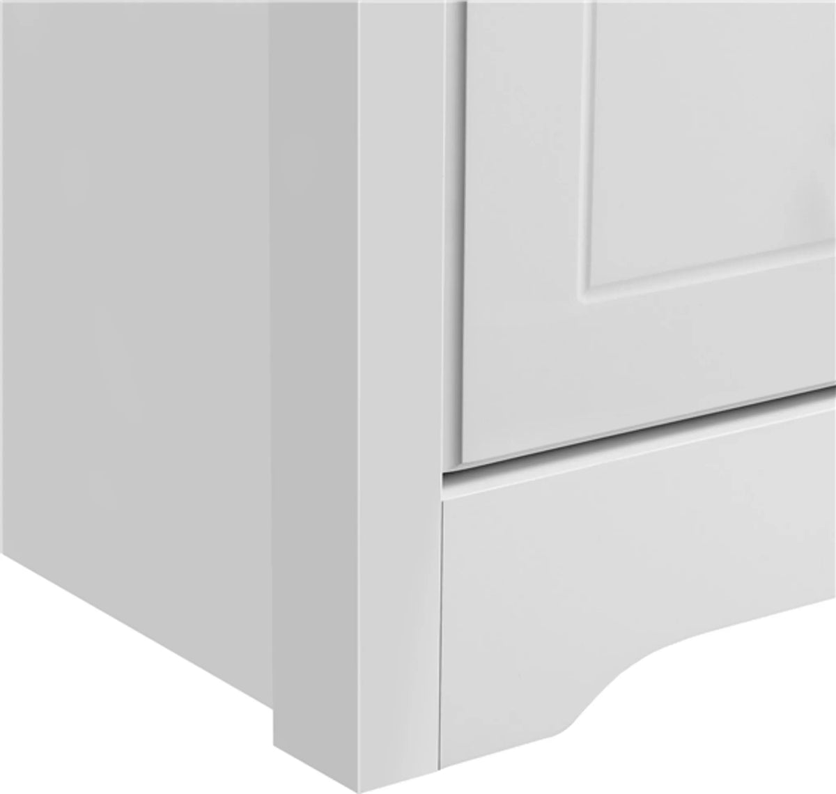 Yaheetech Nachtkastje Met 2 Lades – 40 x 35 x 60 cm – Voorzien Van Open Opbergvak En Minimalistisch Design En Soepele Geleiders – Voor Slaapkamer En Woonkamer – Wit E1 MDF