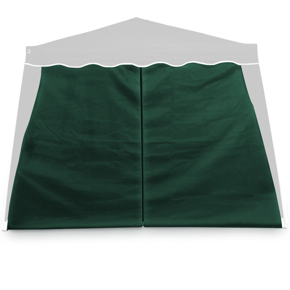 Casaria 2x Zijgevel Vouwpaviljoen Capri groen 3x3m