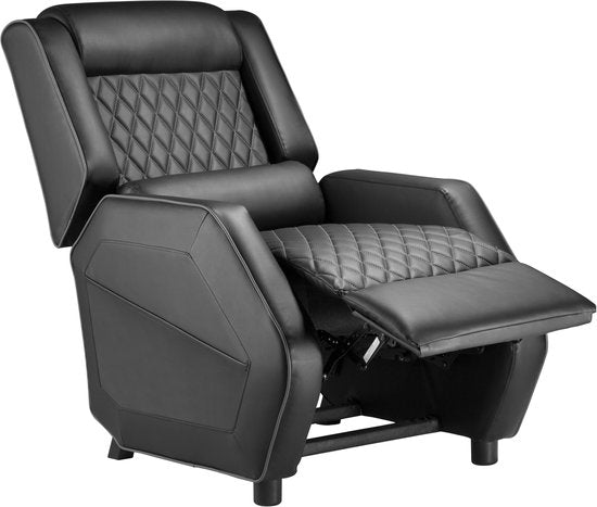 VDD - Gamestoel - Fauteuil - Game stoel - Gamestoel met voetsteun - Gamestoel zwart