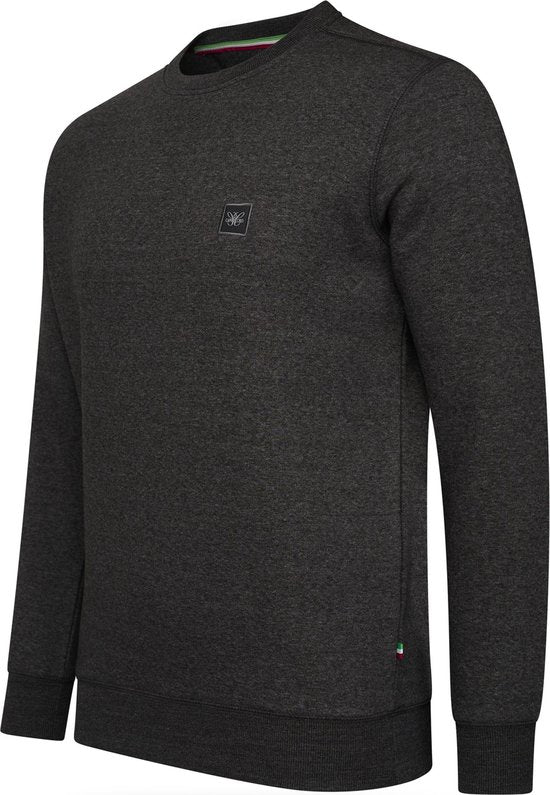 Cappuccino Italia - Heren Sweaters Prato Sweater - Grijs - Maat XXL