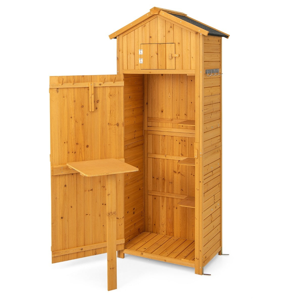Coast Garden Shed Apparaat Kast voor buitenruimte 75 x 50 x 180,5 cm Natuur