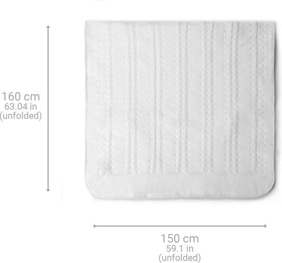 medisana HU 676 - Kingsize Warmte-onderdeken, XL afmeting, 2p, 4 temperatuurstanden