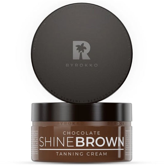 BYROKKO - Shine Brown - Chocolate - Tanning Cream - 200ml (nieuwe verpakking) - Zonnebank