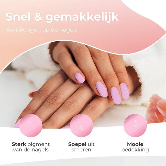Moods Gellac 6-delige Set - Gel Nagellak - 8ML - Miami Vibes Edition - Gellac - Nagels - Gellak Starterspakket - Pastel Kleuren