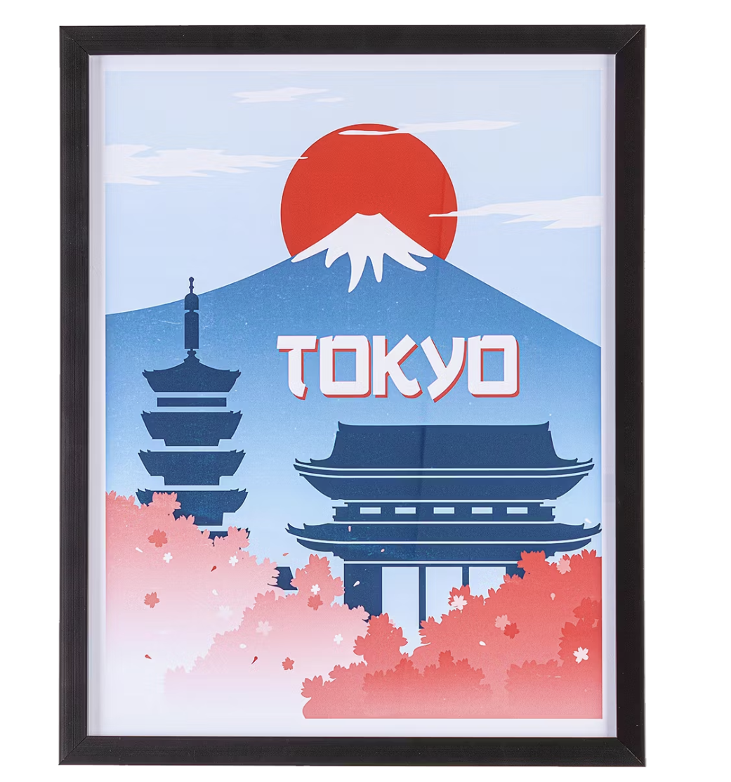 Bizzotto Poster Bewijs 123 in lijst – zwart – 40x50 cm