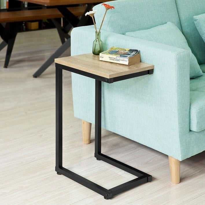 SoBuy Bijzettafel - Salontafel - Max. 20KG - 30 x 60 x 40 cm - Houtkleur