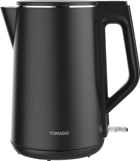 Tomado TWK1708B - Waterkoker - 1,7 liter - Dubbelwandig - 2200 watt - BPA vrij - Matzwart