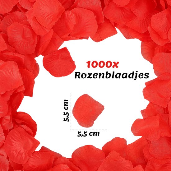 Feestio Valentijn decoratie set - Versiering - Slinger - Incl. 1000 Rozenblaadjes - Cadeautje voor mama / haar