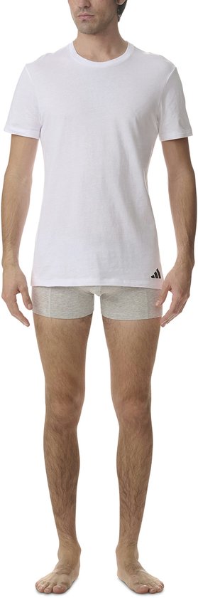 adidas Sportswear 3PK Crew Neck Shirt - Active Core Cotton - Onderbroek Mannen - 3x wit