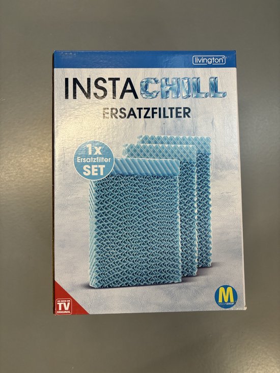 Livington InstaChill Extra filter 3 stuks. – Accessoireset voor mobiele airconditioner - Vervangingsfilter geschikt voor InstaChill airconditioner