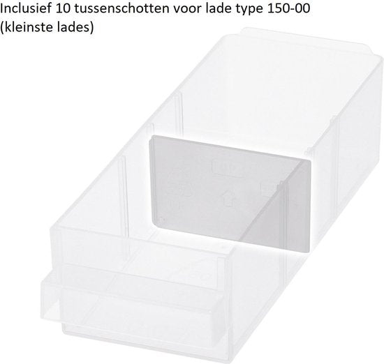 Raaco - Metalen ladekast - Met 44 laden - Incl. 10 tussenschotten