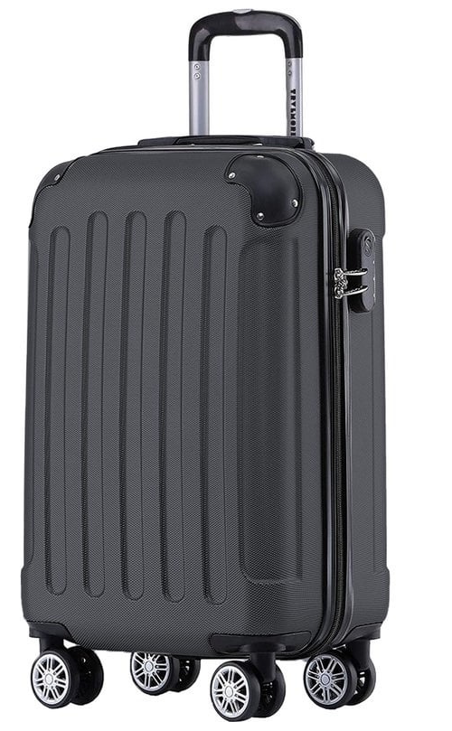 TRVLMORE Handbagage Koffer – 54x36x20 cm – 38L – Lichtgewicht & Sterk – Zwart – Geschikt voor Vliegtuigcabine