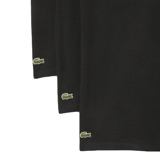Lacoste heren 3P V-hals shirts basic zwart - XXL