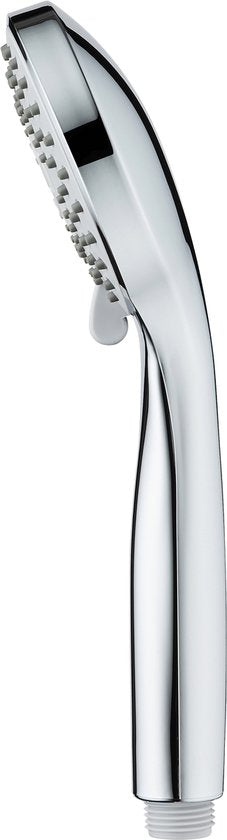 WENKO Handdouche set Basic 9,5cm - 5 straalsoorten - Chroom - Douchekop met slang