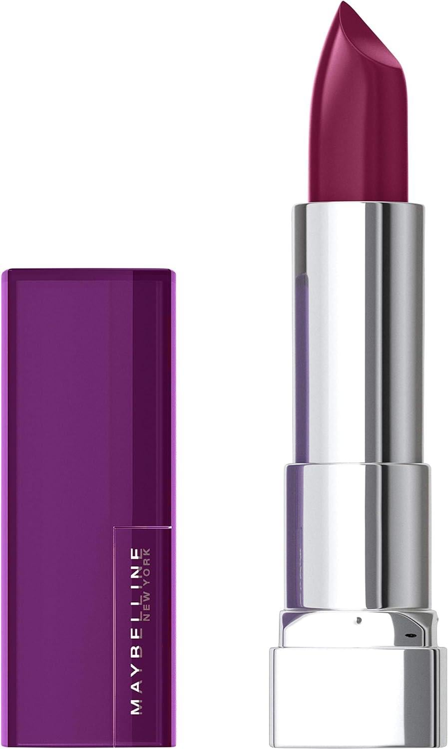 Maybelline Color Sensational Lippenstift - 338 Midnight Plum - Diep Paars - Crèmige Formule met Honingnectar