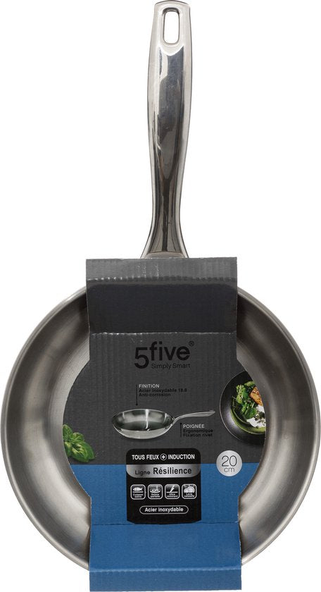 Secret de Gourmet - Koekenpan - Alle kookplaten/warmtebronnen geschikt - zilver - Dia 20 cm
