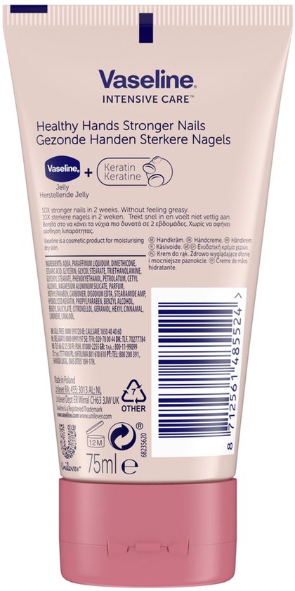 Vaseline - Handcrème - Gezonde Handen Sterkere Nagels - 75ml