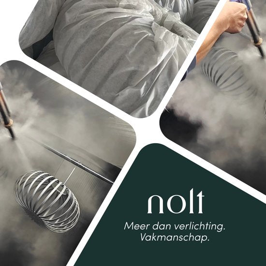 Nolt Plafondlamp - Plafonniere E27 Lamp - Industrieel - ⌀ 25cm - Zwart