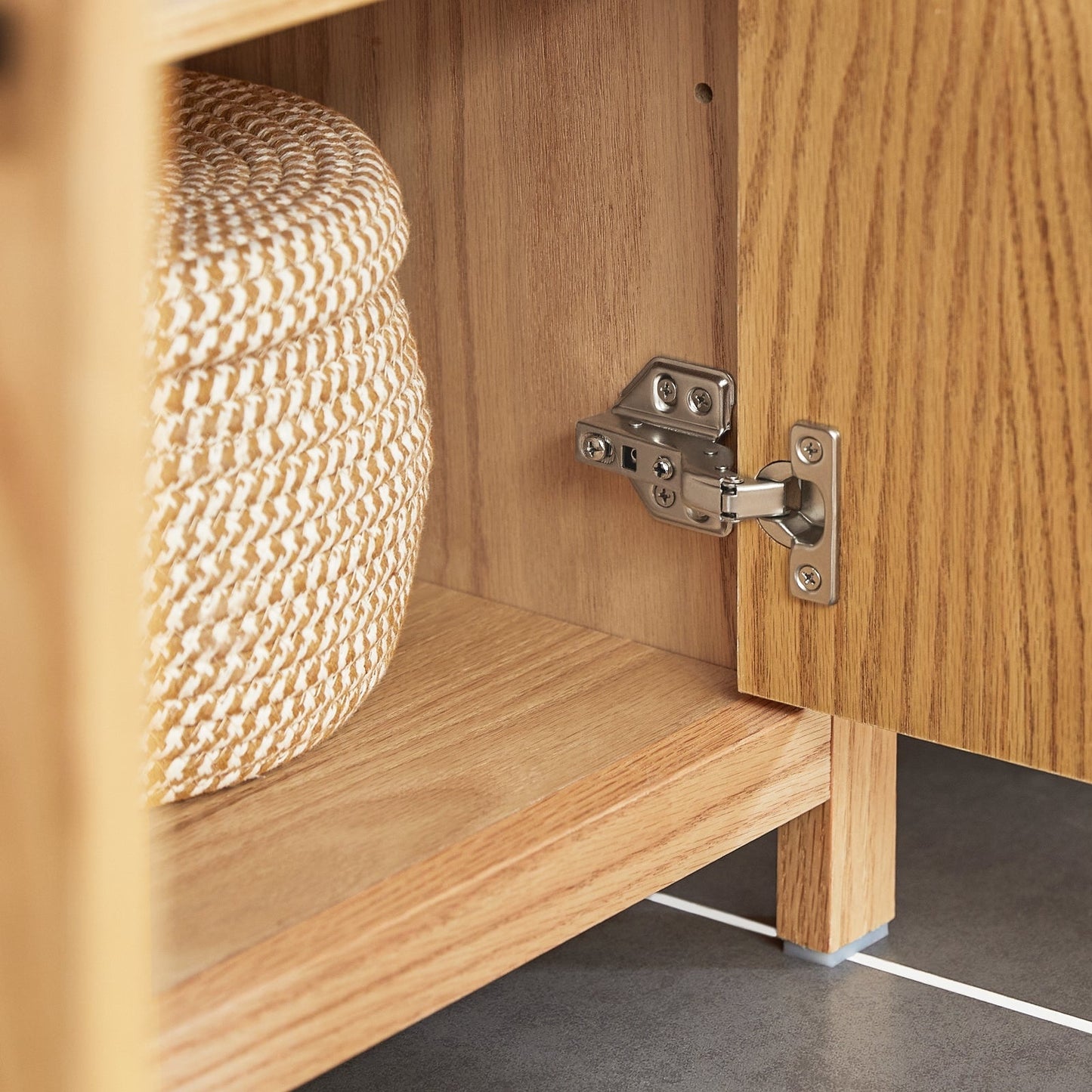 SoBuy Onderkast Voor Wastafel - 2 planken en 2 deuren - Max. 25KG - 60 x 35 x 60 cm - Houtkleur
