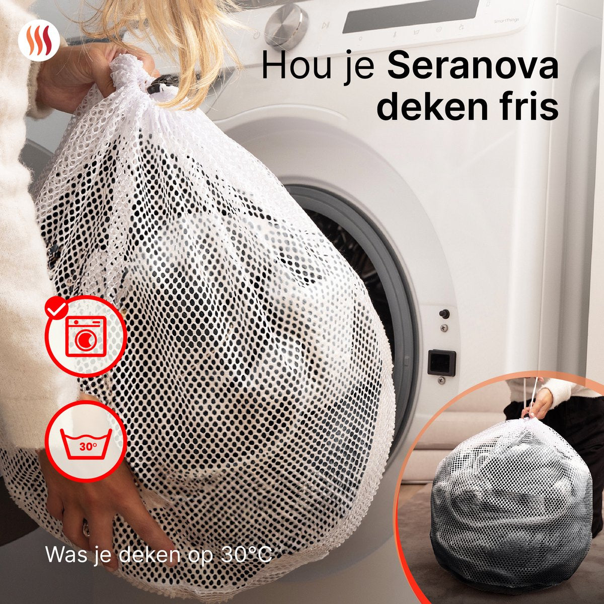 Seranova Elektrische Deken - 160x120 cm - 1 Persoons Warmtedeken - Dubbelzijdig Fleece - Knuffeldeken - Beige