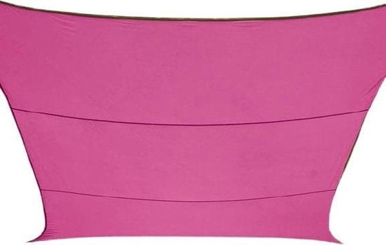 Perel Schaduwdoek, waterafstotend, 4 x 3 m, 160 g/m², polyester, rechthoek, fuchsia