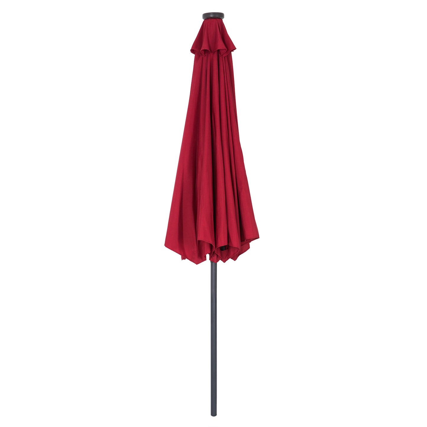 Kingsleeve Parasol - LED-Verlichting Zonne-energie - Ø270cm Rood