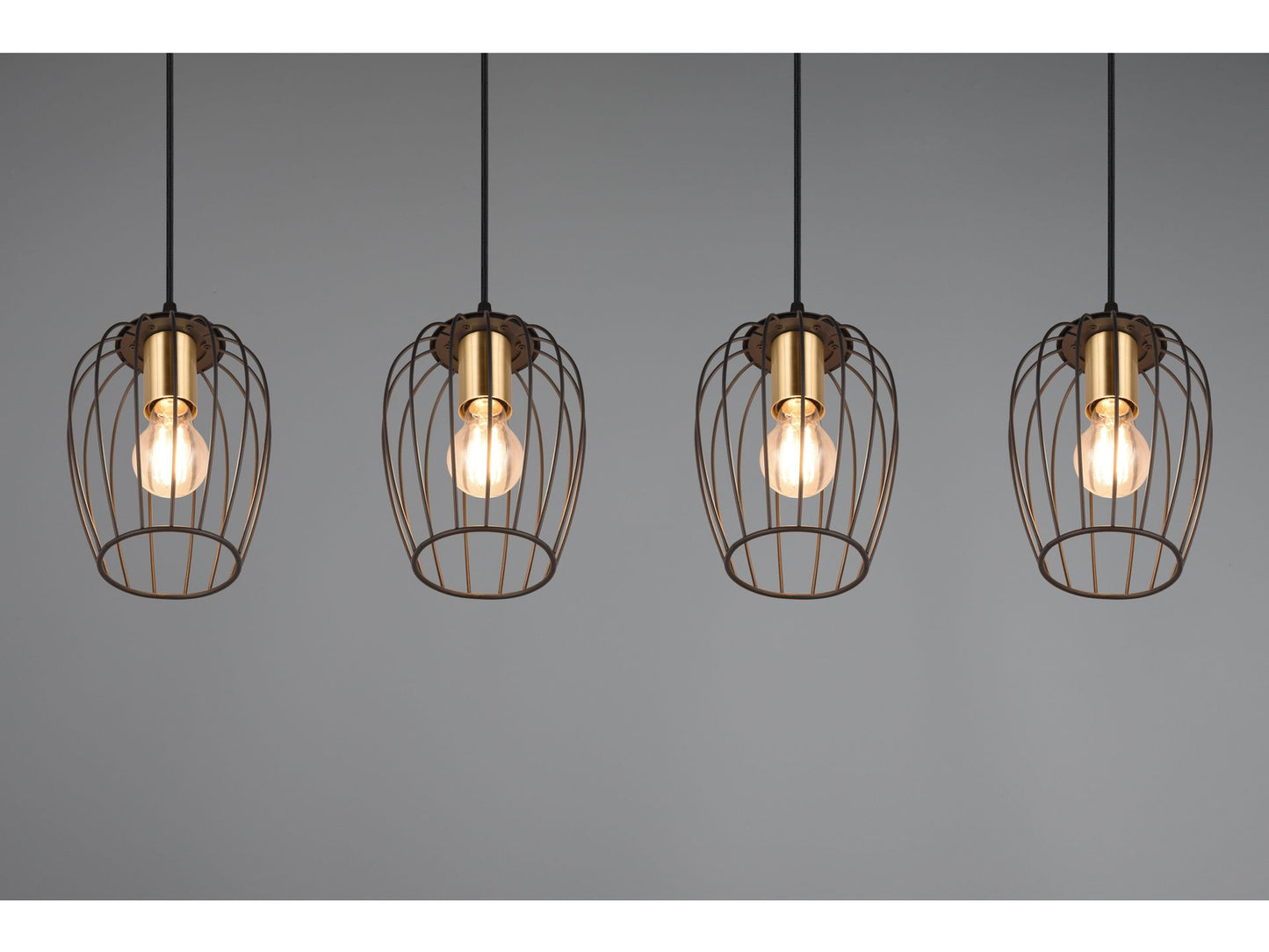 Trio Hanglamp Grid Ø 16cm | 4 x E27 | 40 W - 90 x 150 x 16 cm