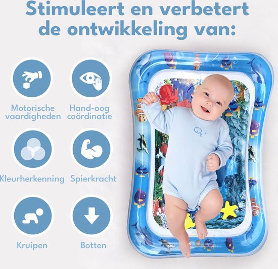 Spoused Waterspeelmat - Watermat - Speelmat baby - Speelkleed baby - Tummy Time - Luxe Geschenkdoos