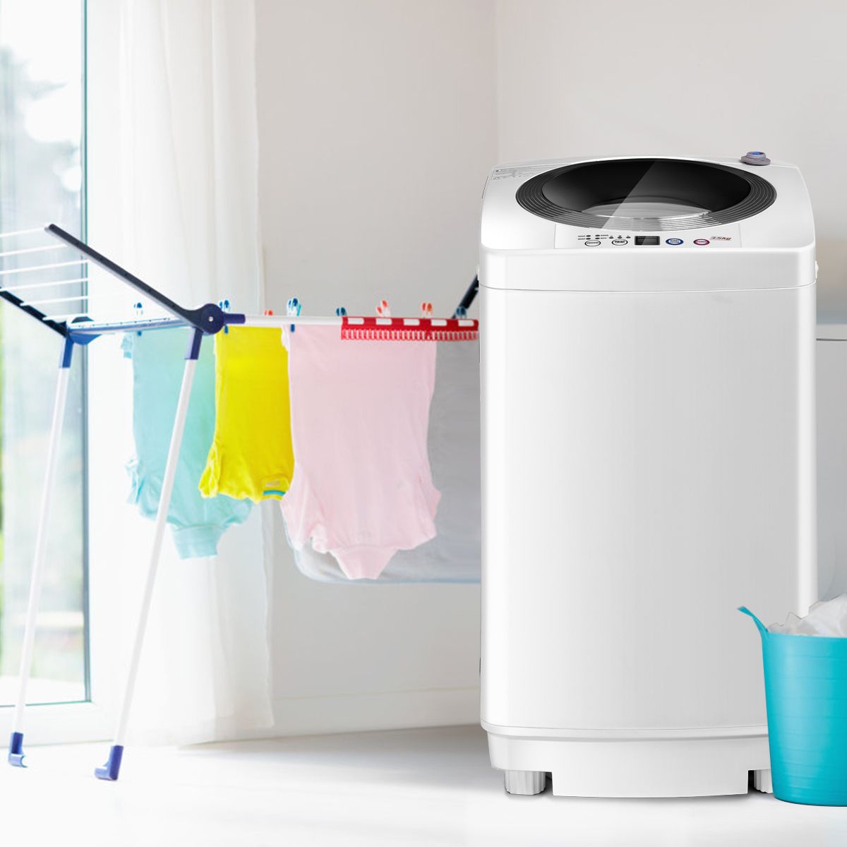 Coast Volautomatische Wasmachine - 2-in-1 wassen en centrifugeren - compact ontwerp - wit