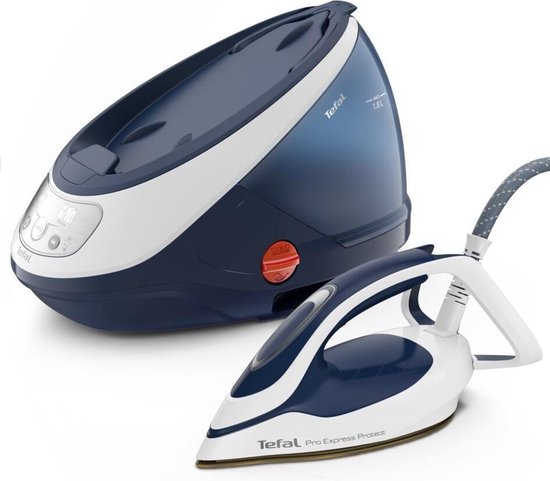 Tefal Pro Express Protect GV9221 – Stoomgenerator - 2600W – 7,6 Bar Stoomdruk – 550 g/min Stoomboost – Durilium AirGlide Strijkzool – 1,8L Afneembaar Waterreservoir – Automatische Uitschakeling – Anti-Kalk Systeem – Krachtig, Efficiënt en Duurzaam