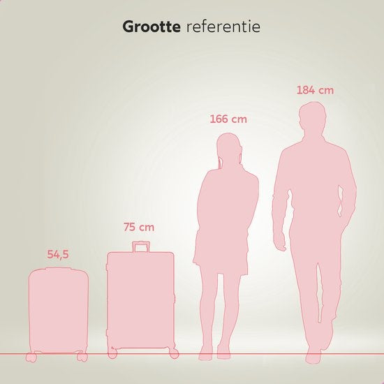 ONYX 2-delige Kofferset - Handbagage met voorvak en Check-in koffer - 35L/100 L - TSA slot - Lichtgewicht Trolley - Aluminium sluiting - Zwart