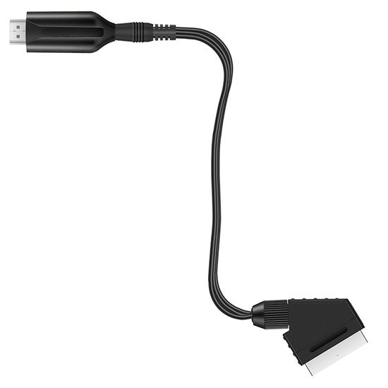 SCART naar HDMI Adapter - 1080p/720p alles-in-één Scart naar HDMI audio-videoadapter - Wordt geleverd met HDMI-kabel, Scart-ingangskabel en HDMI-uitgangspoort - Werkt met HDTV's, settopboxen, VHS-systemen, Xbox, PS3, Sky, DVD en Blu-ray