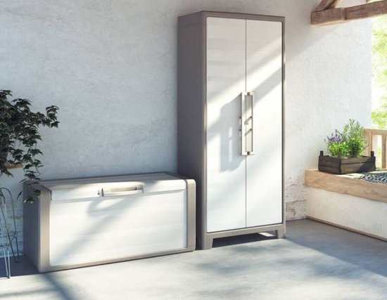 Keter Gulliver Hoge Kast - 8 halve planken - 80x44x182cm – Zand/Beige