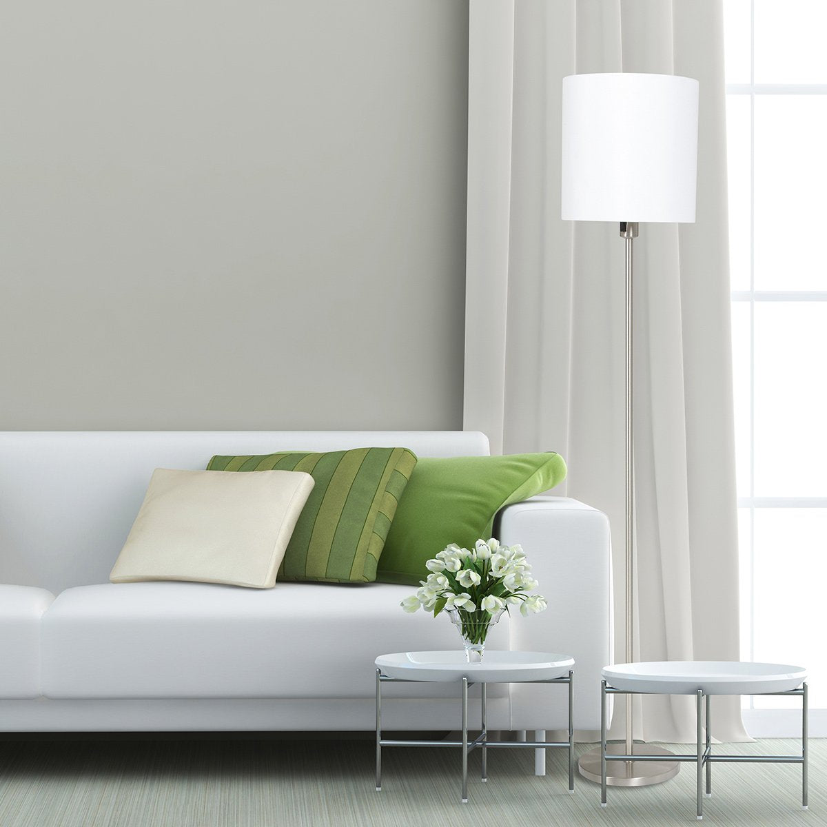 Vloerlamp Mexlite Noor - Staal