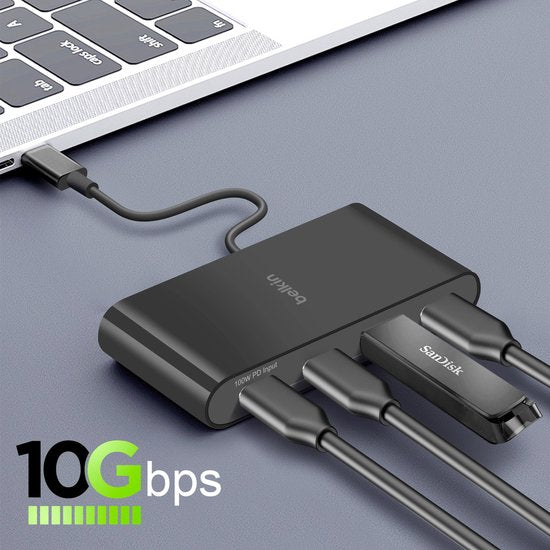 USB Hub Belkin AVC018BTBK Zwart