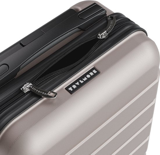 TRVLMORE Handbagagekoffer - 40x30x20 cm - Underseater - 24L - TSA-slot - 2 Wielen - Roségoud