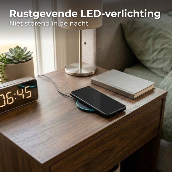 Nuvance Draadloze Oplader 15W - Draadloos Oplader - Geschikt voor MagSafe - USB C - Snellader - Wireless Charger - Zwart