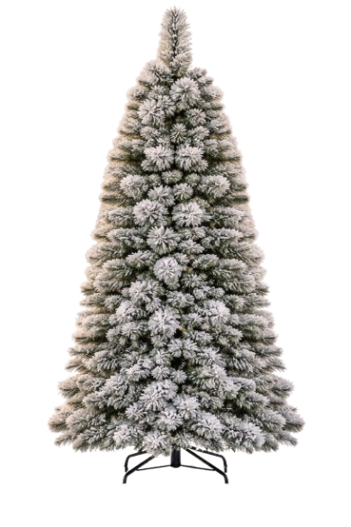 Coast Kunstkerstboom met LED verlichting – 150 cm – groen/wit – winterlook