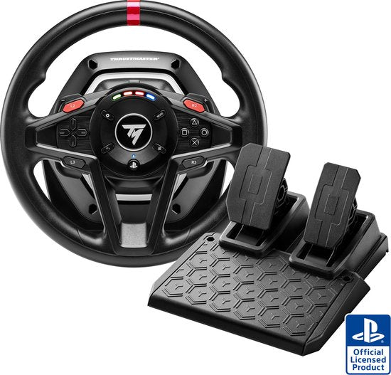 Thrustmaster T128-P - Racestuur en Pedalen - Force Feedback & Magnetische Flippers - Voor PS5/PS4/PC - Geschikt voor Forza Horizon 6 (PC)
