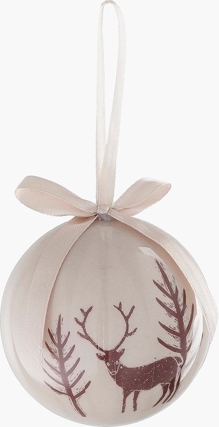 House of Seasons Kerstballen Cadeauset - 14 Stuks - Ø8 cm - Onbreekbaar - Lichtblauw, Bruin