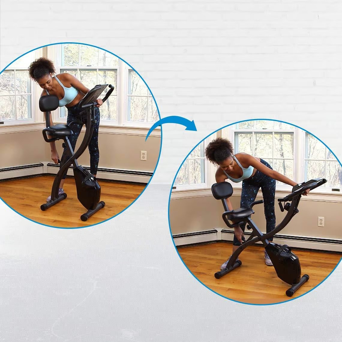 Slim Cycle 3-in-1 Heimtrainer - Inclusief Weerstandsbanden - Ergonomische XL-Zitting - 8 Weerstandsniveaus